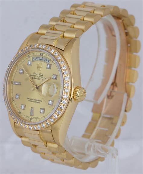 mens day date gold rolex|Rolex gold day date 36mm.